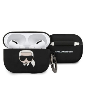 Oryginalne Etui Karl Lagerfeld Klacapsilglbk Do Apple Airpods Pro Czarny