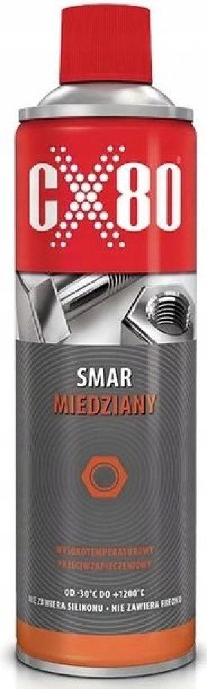 Spray Smar Miedziany -30°c Do +1200°c 500ml Cx80