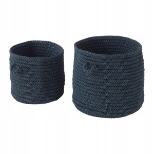 IKEA NORDRANA kosze plecione łazienkowe 0644