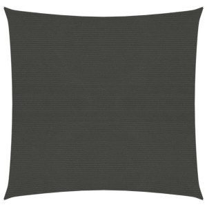 Żagiel przeciwsłoneczny, 160 g/m², antracytowy, 7x7 m, HDPE