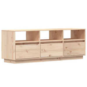 Szafka pod telewizor, 140x37x50 cm, lite drewno sosnowe