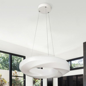 LAMPA wisząca GISELE 2266 Rabalux okrągła OPRAWA zwis LED 24W 4000K biały