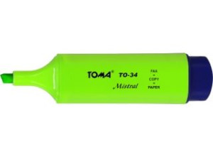 Toma textmarker zakreślacz do tekstu zielony 4427