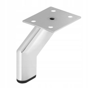 Noga meblowa stopka skośna SL004 H150 CHROM
