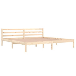 Łóżko dzienne, lite drewno sosnowe, 200x200 cm