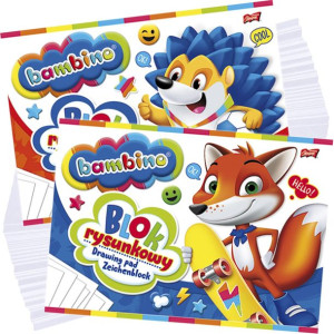 Bambino Blok Rysunkowy A4 20 Kartek Biały 1574