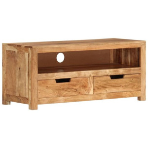 Szafka pod telewizor, 88x35x40 cm, lite drewno akacjowe