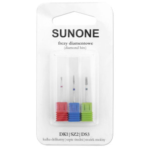 Sunone Frezy Diamentowe Zestaw 3Szt Dk1/Dsz2/Ds3