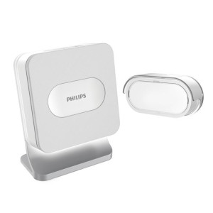 Philips WelcomeBell Basic dzwonek bezprzewodowy, 4 melodie do wyboru, zakre