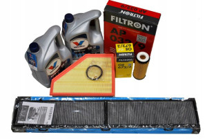 Filtry+olej 5w30 8l Bmw 3 E90 325d 204km Komplet
