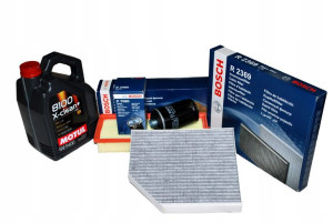 Filtry Audi Q5 2.0tfsi +olej Motul X-clean 5w30 5l