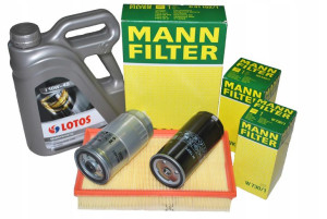 Filtry Audi 80 B4 1.9tdi +olej 10w40 4l Kpl Mann