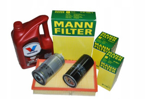 Filtry Olej Audi 80 B4 1.9tdi Komplet Filtrów Mann