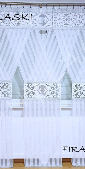 Panel 120x250 Ażury Ekrany Firany firanki gotowe cyrkonie