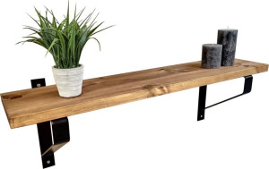 Półka LOFT GRUBA na Książki Drewniana 50cm
