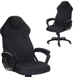 Fotel obrotowy Gamingowy do biurka SPIDER BLACK FABRIC
