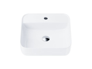 Umywalka nablatowa Corsan 649902 prostokątna 39,5 x 39,5 x 14,5 cm korek