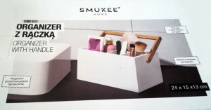 SMUKEE stylowy organizer bambusowy z rączką