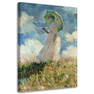 OBRAZ NA PŁÓTNIE Kobieta z parasolem - C.Monet, 40x60