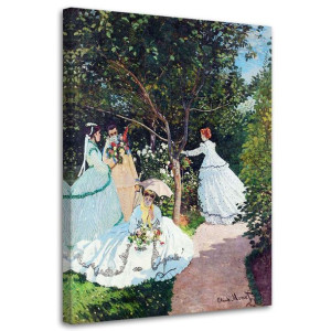 OBRAZ NA PŁÓTNIE REPRODUKCJA Kobiety w ogrodzie.Monet 60x90