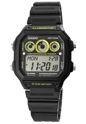 Zegarek Męski CASIO 10 bar do Pływania AE-1300WH-1AVEF
