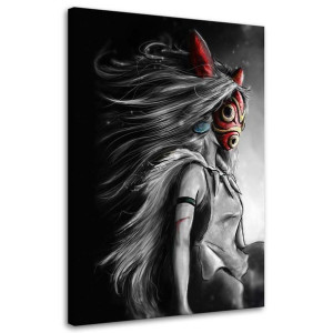 OBRAZ NA PŁÓTNIE ANIME Princess Mononoke 80x120