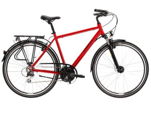 Rower trekkingowy męski Kross TRANS 3.0 czerwony