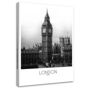 OBRAZ NA PŁÓTNIE Miasto Londyn - Big Ben 80x120