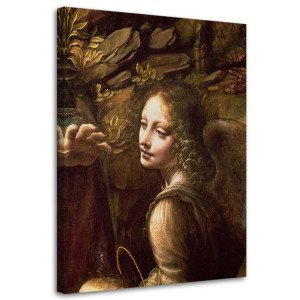 OBRAZ NA PŁÓTNIE REPRODUKCJA Madonna w Grocie - Da Vinci, 40x60