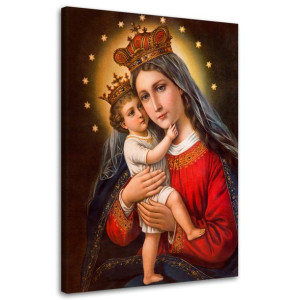 OBRAZ NA PŁÓTNIE RELIGIJNY Madonna z Dzieciątkiem, 70x100