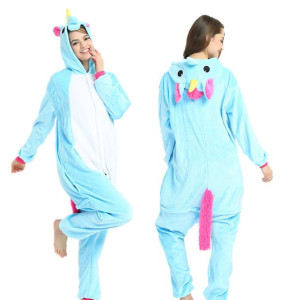 Kombinezon Rozrywkowy Piżama Kigurumi Jednorożec Niebieski Rozm 140 Kids