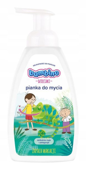 Pianka do mycia ciała twarzy rąk BAMBINO DZIECIAKI