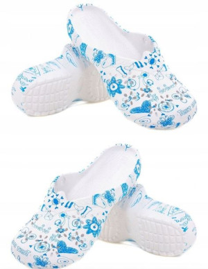 Klapki Basenowe Kryte Damskie Blue Love R.40