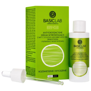 BasicLab Serum z Witaminą C 15% 30ml wyrównujące, rozświetlenie wyciszenie