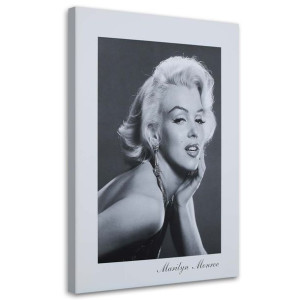 OBRAZ NA PŁÓTNIE Marylin Monroe Czarno Biały 40x60