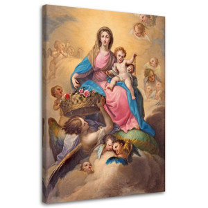 OBRAZ NA PŁÓTNIE RELIGIJNY Matka Boska z Dzieciątkiem 80x120