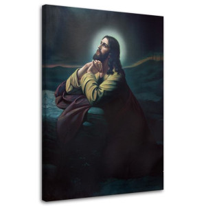 OBRAZ NA PŁÓTNIE RELIGIJNY Modlitwa Jezusa w Ogrodzie 70x100