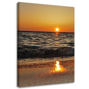 OBRAZ NA PŁÓTNIE Zachód Słońca Plaża Morze 60x90