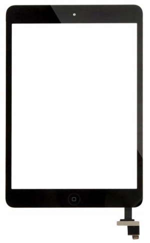 Dotyk Szybka Ipad Mini 1 2 Digitizer +home Czarny