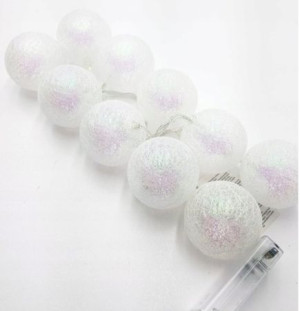 Cotton Balls Kula Led Biała Błyszcząca 10szt