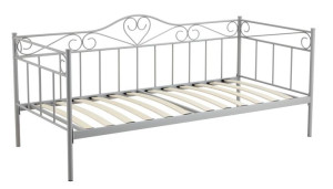 Łóżko 90x200 Metalowe Ze Stelażem Szary