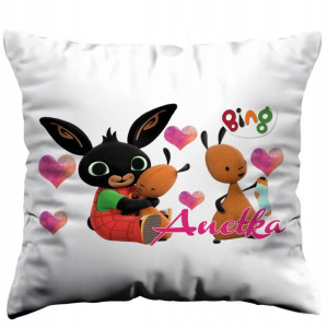 Poduszka Bing +imię 40x40 Dzień Dziecka Y4
