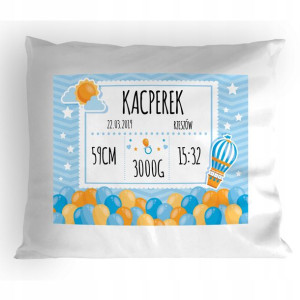 Poduszka Metryczka Chrzest Narodziny Roczek Wzory