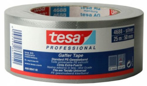 Taśma naprawcza tesa Gaffer 25m x 50mm szara 4688