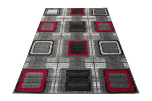 Dywan nowoczesny J383B GRAY JAWA O0X 0.80x1.50