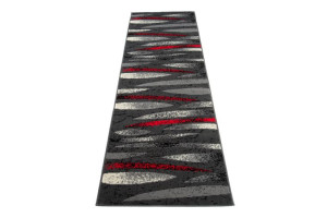 Dywan nowoczesny D320B DARK GRAY CHEAP PP CRM 0.70x2.50