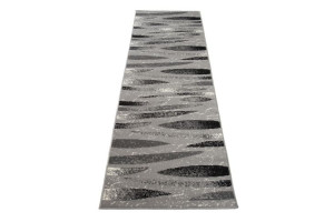Dywan nowoczesny D320B GRAY CHEAP PP CRM 0.80x2.50