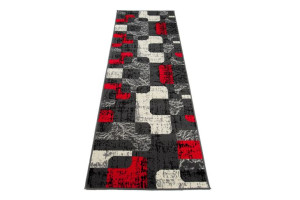 Dywan nowoczesny D322A DARK GRAY CHEAP PP CRM 0.80x2.00