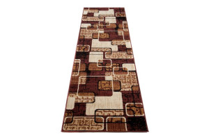 Dywan nowoczesny K859A BROWN CHEAP PP BGX 0.70x2.50