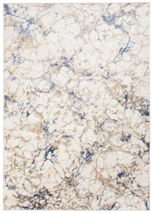 Dywan nowoczesny G511M WHITE/DARK BLUE ASTHANE 0.80x1.50